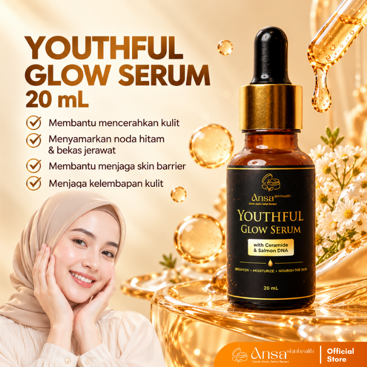 Youthful Glow Serum with Ceramide & Salmon DNA 20ml