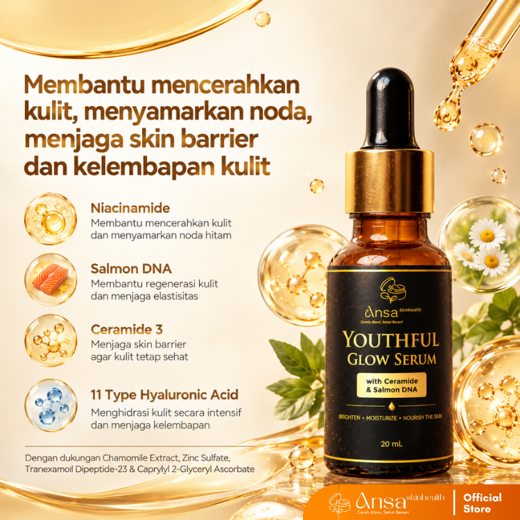 Youthful Glow Serum with Ceramide & Salmon DNA 20ml