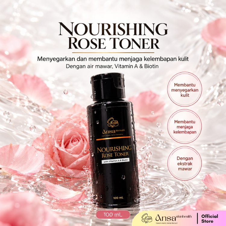 Nourishing Rose Toner with Vit A & Biotin 100ml