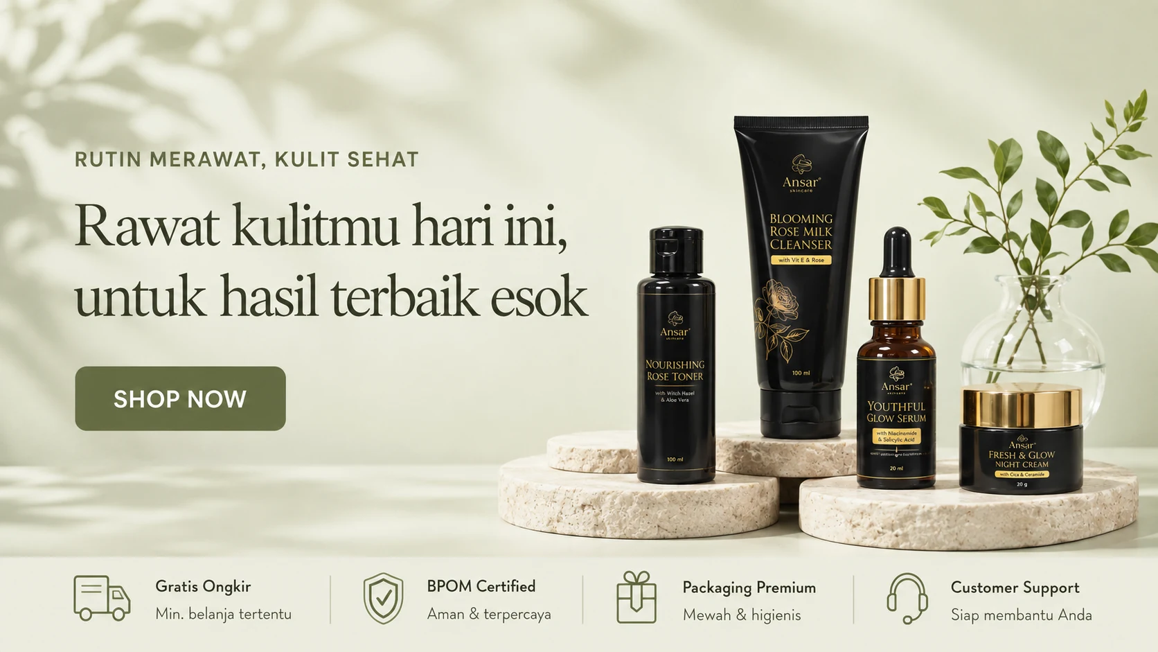 Produk perawatan kulit ANSA Skinhealth